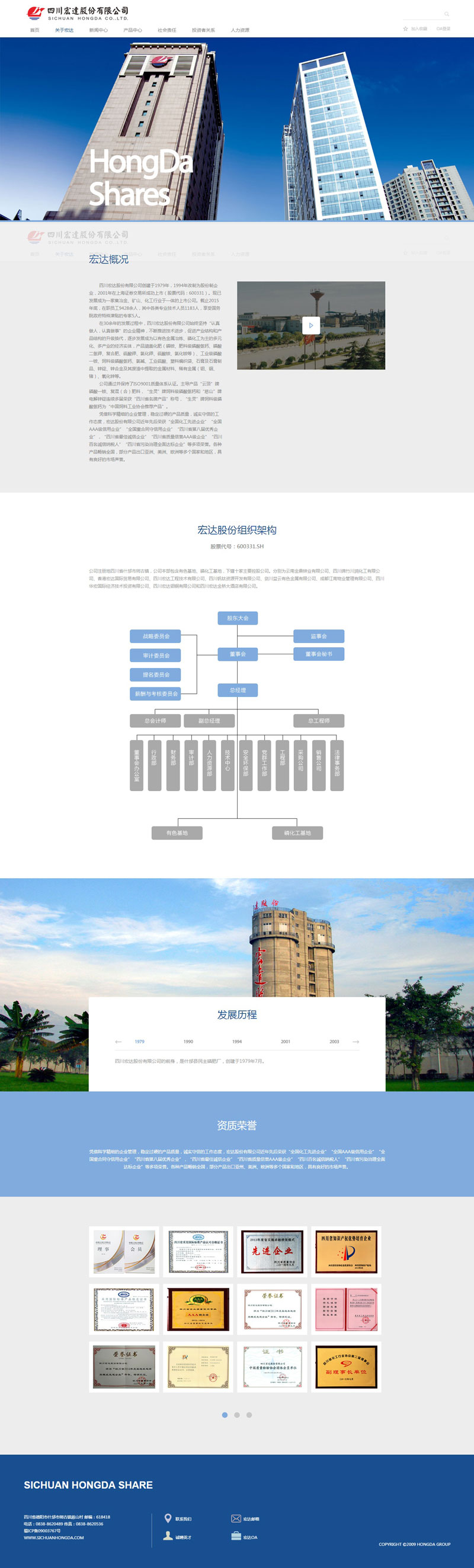 宏達股份有限公司化工類網(wǎng)站建設(shè)案例